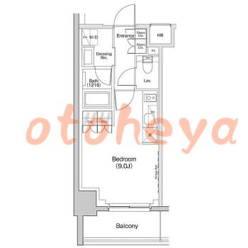 楽器ピアノ可相談 の 賃貸物件 1R 11万円の図面１
