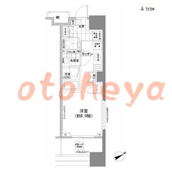 楽器ピアノ可相談 の 賃貸物件 1R 12.8万円の図面１