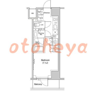 楽器ピアノ可相談 の 賃貸物件 1K 11.5万円の図面１