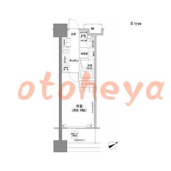 楽器ピアノ可相談 の 賃貸物件 1K 12.6万円の図面１