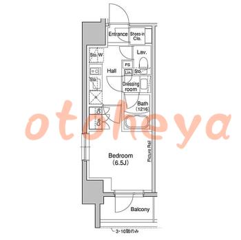楽器ピアノ可相談 の 賃貸物件 1K 12.6万円の図面１