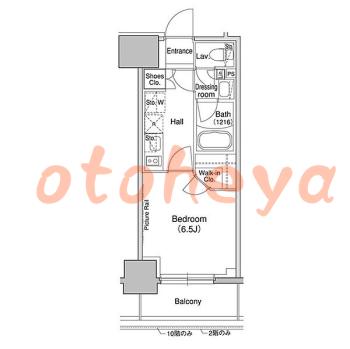 楽器ピアノ可相談 の 賃貸物件 1K 12.3万円の図面１