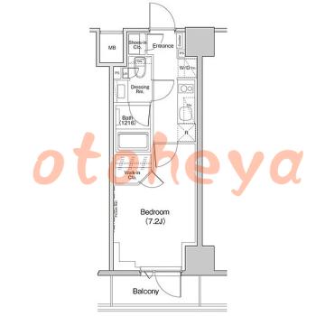 楽器ピアノ可相談 の 賃貸物件 1K 11.4万円の図面１
