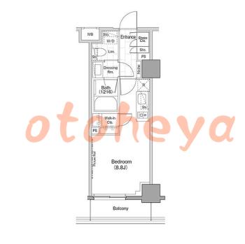 楽器ピアノ可相談 の 賃貸物件 1R 11.4万円の図面１