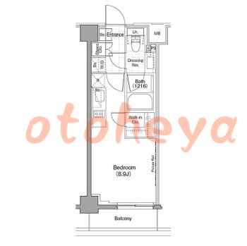 楽器ピアノ可相談 の 賃貸物件 1R 14.4万円の図面１