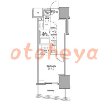 楽器ピアノ可相談 の 賃貸物件 1K 14.5万円の図面１