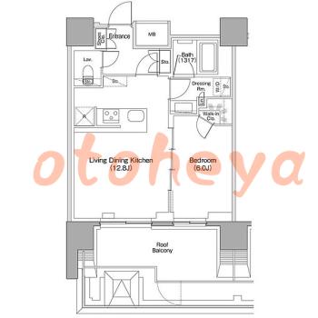 楽器ピアノ可相談 の 賃貸物件 1LDK 24.5万円の図面１
