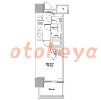 楽器ピアノ可相談 の 賃貸物件 1K 15万円の図面１