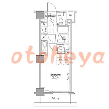 楽器ピアノ可相談 の 賃貸物件 1R 14.2万円の図面１