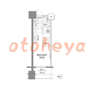楽器ピアノ可相談 の 賃貸物件 1R 15.3万円の図面１