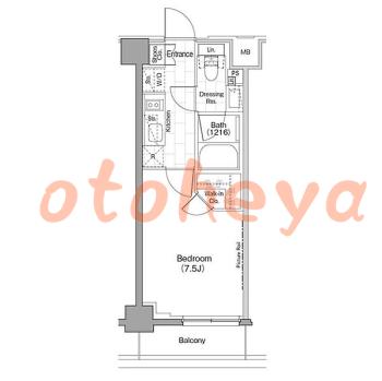 楽器ピアノ可相談 の 賃貸物件 1K 14.6万円の図面１