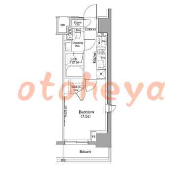 楽器ピアノ可相談 の 賃貸物件 1K 11.2万円の図面１