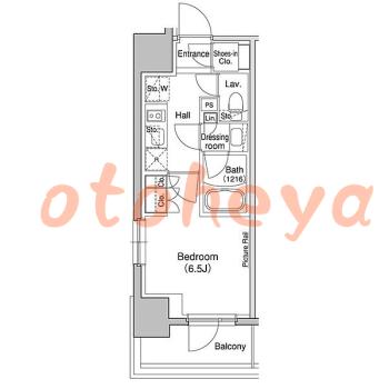 楽器ピアノ可相談 の 賃貸物件 1K 12万円の図面１