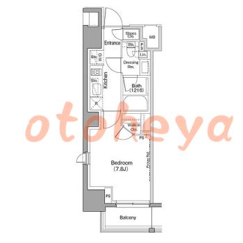 楽器ピアノ可相談 の 賃貸物件 1K 12.1万円の図面１