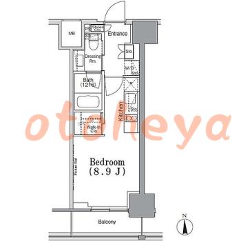 楽器ピアノ可相談 の 賃貸物件 1R 13.6万円の図面1