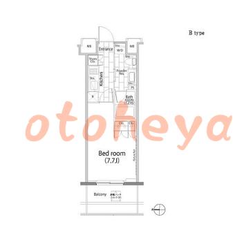 楽器ピアノ可相談 の 賃貸物件 1K 15万円の図面１