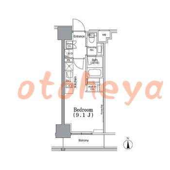 楽器ピアノ可相談 の 賃貸物件 1R 13.6万円の図面1