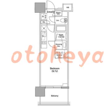 楽器ピアノ可相談 の 賃貸物件 1R 14.7万円の図面１