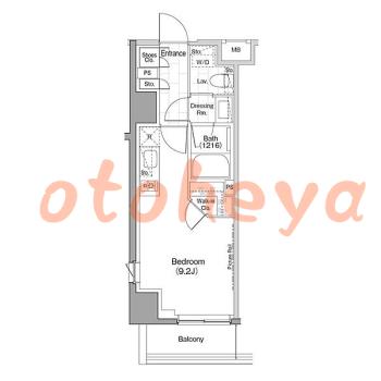 楽器ピアノ可相談 の 賃貸物件 1R 12.2万円の図面１