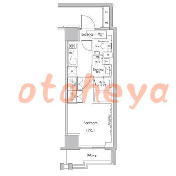 楽器ピアノ可相談 の 賃貸物件 1K 12.7万円の図面１