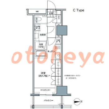 楽器ピアノ可相談 の 賃貸物件 1R 13.2万円の図面１