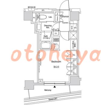楽器ピアノ可相談 の 賃貸物件 1R 13.8万円の図面１