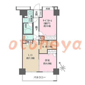 楽器ピアノ可相談 の 賃貸物件 1SLDK 16万円の図面１