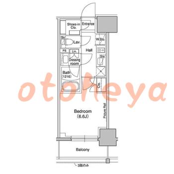 楽器ピアノ可相談 の 賃貸物件 1K 12.3万円の図面１