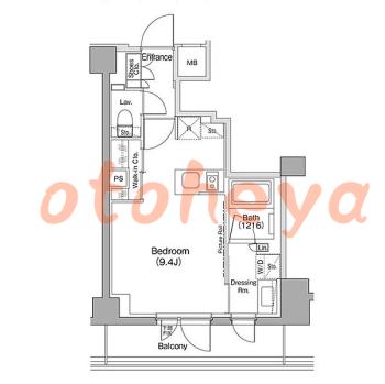 楽器ピアノ可相談 の 賃貸物件 1R 12.5万円の図面１
