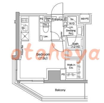 楽器ピアノ可相談 の 賃貸物件 1R 10.9万円の図面１