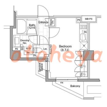 楽器ピアノ可相談 の 賃貸物件 1R 15万円の図面１