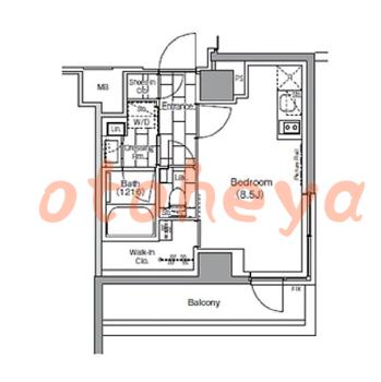 楽器ピアノ可相談 の 賃貸物件 1R 15.5万円の図面１