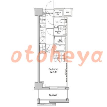 楽器ピアノ可相談 の 賃貸物件 1K 13.3万円の図面１