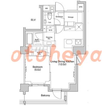 楽器ピアノ可相談 の 賃貸物件 1LDK 28万円の図面１