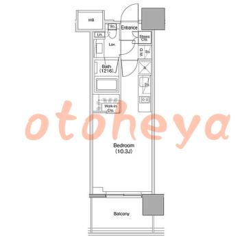 楽器ピアノ可相談 の 賃貸物件 1R 14.9万円の図面１