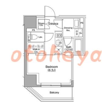楽器ピアノ可相談 の 賃貸物件 1K 12万円の図面１