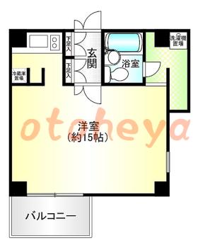 楽器ピアノ可相談 の 賃貸物件 1K 9万円の図面１