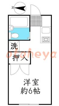 楽器ピアノ可相談 の 賃貸物件 1R 6.5万円の図面１