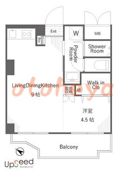 楽器ピアノ可相談 の 賃貸物件 1LDK 10万円の図面１