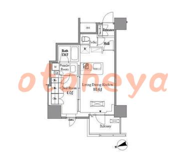 楽器ピアノ可相談 の 賃貸物件 1LDK 19.2万円の図面１