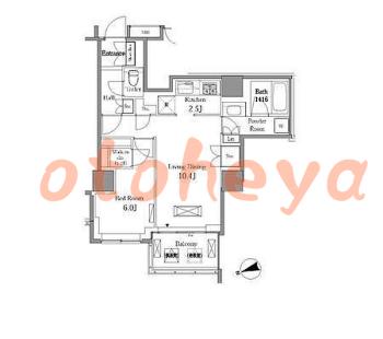 楽器ピアノ可相談 の 賃貸物件 1LDK 26.5万円の図面１