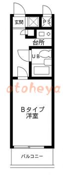 楽器ピアノ可相談 の 賃貸物件 1K 6万円の図面１