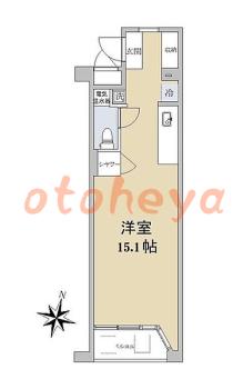 楽器ピアノ可相談 の 賃貸物件 1R 14.8万円の図面１