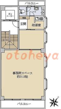 楽器ピアノ可相談 の 賃貸物件  12万円の図面１