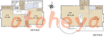楽器ピアノ可相談 の 賃貸物件 4LDK 23万円の図面１