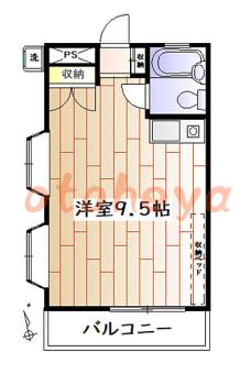 楽器ピアノ可相談 の 賃貸物件 1R 5.3万円の図面１