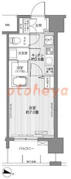 楽器ピアノ可相談 の 賃貸物件 1K 8.8万円の図面１