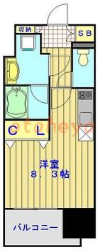 楽器ピアノ可相談 の 賃貸物件 1R 8.5万円の図面１