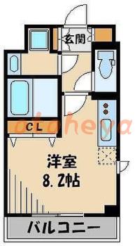 楽器ピアノ可相談 の 賃貸物件 1R 8.55万円の図面１