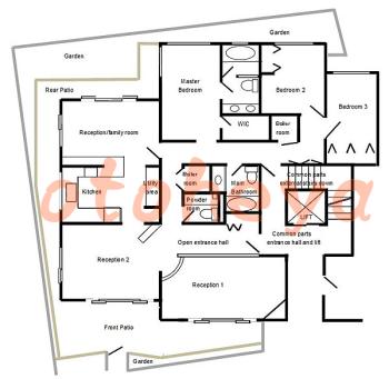 楽器ピアノ可相談 の 賃貸物件 4LDK 125万円の図面１